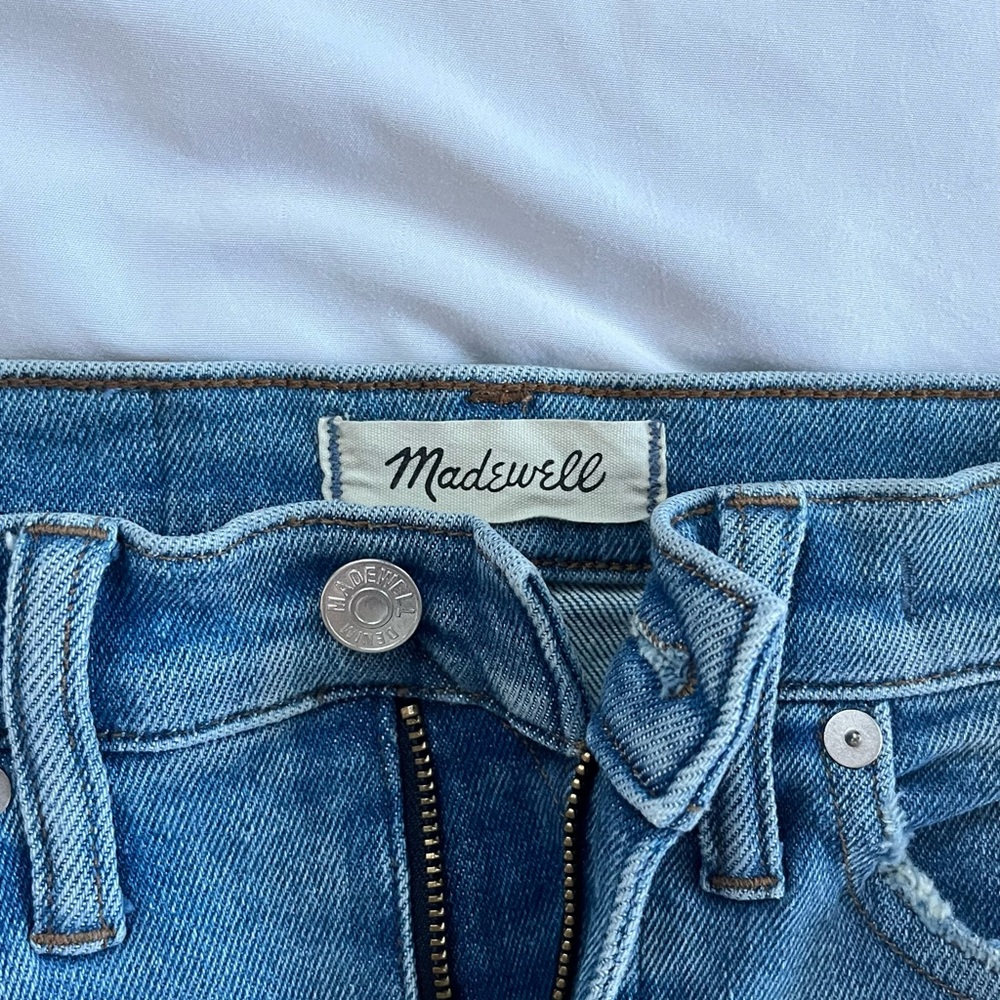 blue madewell skinny jeans! size 25!